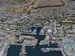 Cape Town City Bowl, South Africa (2019) 3D Model preview