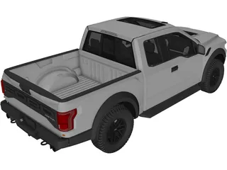 Ford F-150 Raptor (2017) 3D Model preview