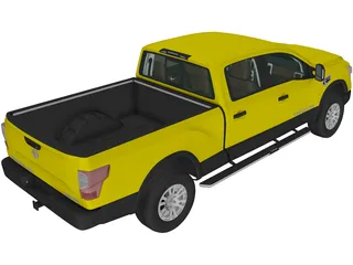 Nissan Titan XD Crew Cab (2016) 3D Model preview