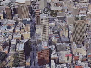 New Orleans City Downtown, USA (2019) 3D Model preview
