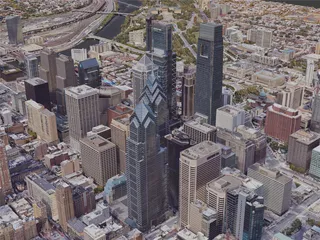 Philadelphia City, PA, USA (2019) 3D Model preview
