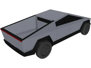 Tesla Cybertruck 3D Model preview