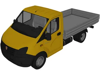 Gaz Gazelle Next 3D Model preview