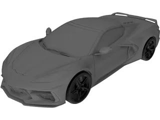 Chevrolet Corvette C8 (2019) 3D Model preview