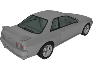 Nissan Skyline R32 GT-R Coupe (1989) 3D Model preview