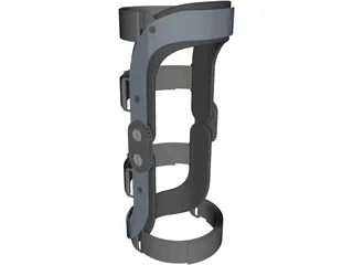 Human Knee Joint Brace 3D Model preview