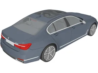 BMW 750i 7-series [G11] (2016) 3D Model preview