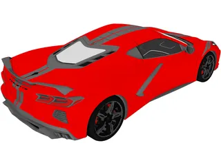 Chevrolet Corvette C8 Stingray Z51 (2020) 3D Model preview