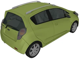 Chevrolet Beat (2010) 3D Model preview
