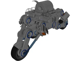 Futuristic Trike 3D Model preview
