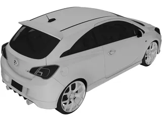 Opel Corsa (2016) 3D Model preview