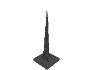 Burj Khalifa 3D Model preview