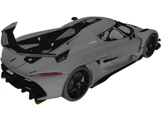Koenigsegg Jesko (2020) 3D Model preview