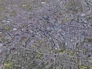 Birmingham City, UK (2019) 3D Model preview