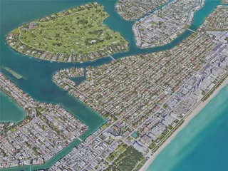 Miami Beach, FL, USA (2019) 3D Model preview