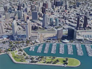 San Diego City, CA, USA (2019) 3D Model preview