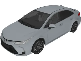 Toyota Corolla (2019) 3D Model preview