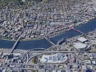 Portland City, OR, USA (2019) 3D Model preview