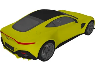Aston Martin Vantage (2019) 3D Model preview