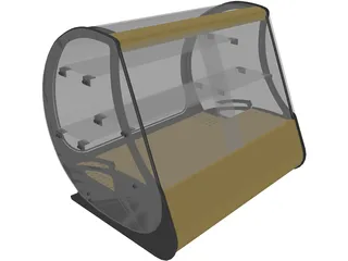 Showcase Refregirator 3D Model preview