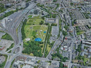 Dublin City, Ireland (2019) 3D Model preview