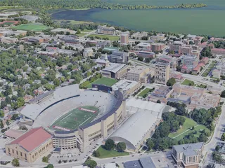 Madison City, WI, USA (2019) 3D Model preview
