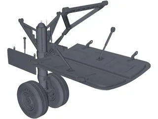 Boeing 737 Landing Gear 3D Model preview