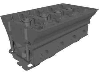 Honda B16 Vtec Engine Head 3D Model preview