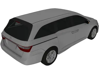 Honda Odyssey (2011) 3D Model preview