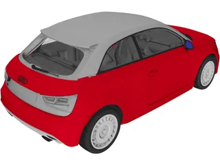 Audi A1 3D Model preview