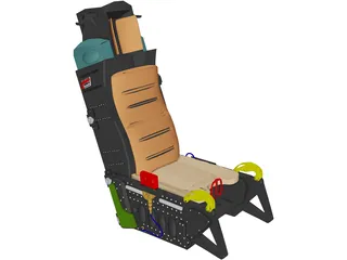 Ejection Seat 3D Model preview