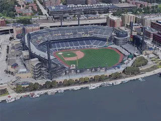 Pittsburgh City, PA, USA (2019) 3D Model preview