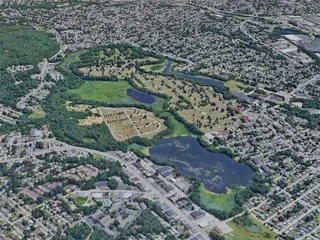 Providence City, RI, USA (2019) 3D Model preview