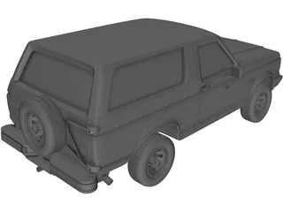 Ford Bronco (1989) 3D Model preview