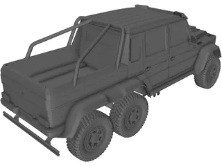 Mercedes-Benz G63 Brabus 6X6 3D Model preview