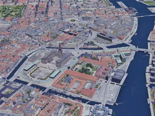 Copenhagen City, Denmark (2019) 3D Model preview