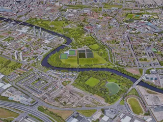 Glasgow City, UK (2019) 3D Model preview