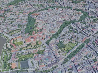 Krakow City, Poland (2019) 3D Model preview