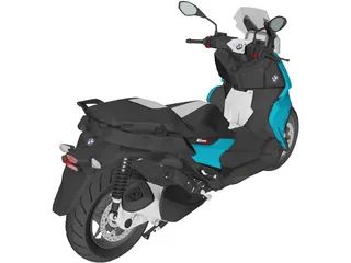 BMW C400X Sport (2018) 3D Model preview