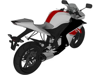 Yamaha YZF-R125 (2011) 3D Model preview
