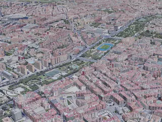 Valencia City, Spain (2019) 3D Model preview