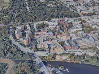 Warsaw City, Poland (2019) 3D Model preview