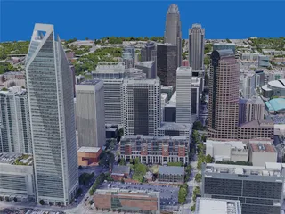 Charlotte City, NC, USA (2019) 3D Model preview