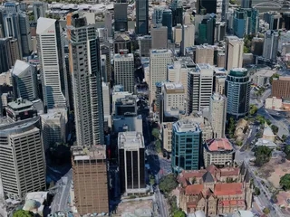 Brisbane City, Australia (2019) 3D Model preview