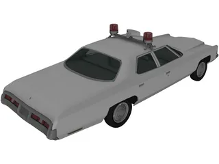Chevrolet Impala Police (1972) 3D Model preview