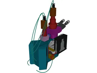 Olympus Microscope 3D Model preview