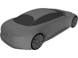 Mercedes-Benz Vision EQS (2019) 3D Model preview