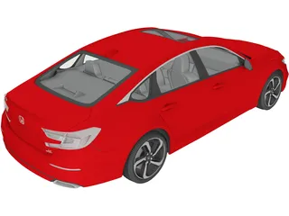 Honda Accord Sport Sedan (2018) 3D Model preview