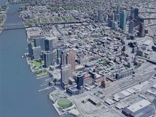 New York City, Queens, USA (2019) 3D Model preview