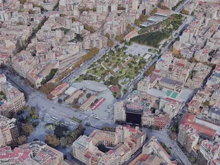 Palma City, Spain (2019) 3D Model preview